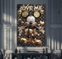 Micky-Maus Luxus Wandbild Comic-Art Graffiti Gold