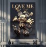 LV Micky-Maus Schwarz Gold 3D Disney Wandbild