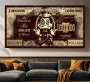 Dagobert-Duck Money Pop-Art Wandbild Luxus Loft