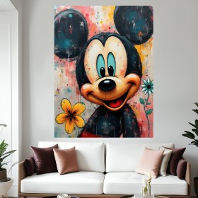 Micky Maus Kunst Leinwand Wandbild