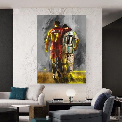 Messi Ronaldo Pop Art