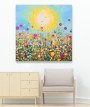 Landschaft Bild Sonne Blumen